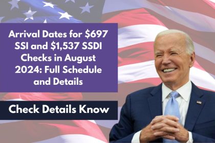 Arrival Dates for $697 SSI and $1,537 SSDI Checks in August 2024: Full Schedule and Details