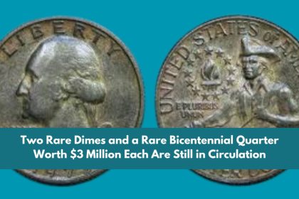 Two Rare Dimes and a Rare Bicentennial Quarter Worth $3 Million Each Are Still in Circulation